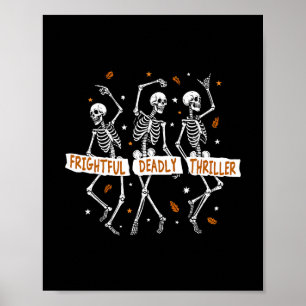 Poster Squelette d'Halloween de Trump subtil Effrayant Mo