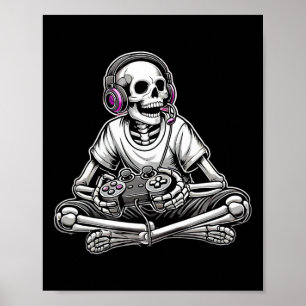 Poster Squelette Halloween
