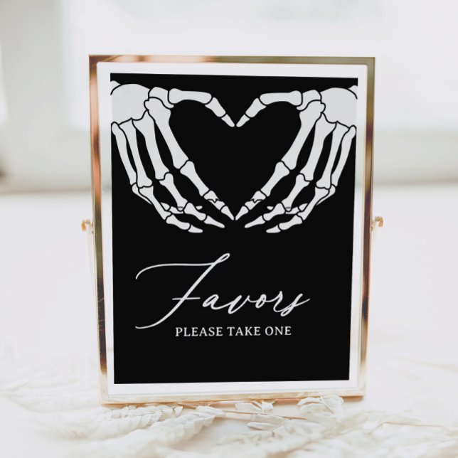 Poster Squelette Halloween Baby shower Faveurs Signal (Créateur téléchargé)