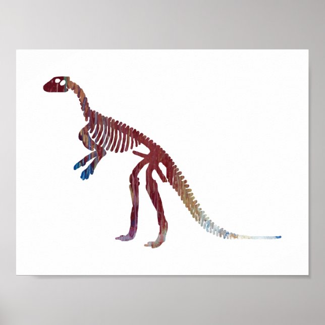 Poster squelette hypsilophodon (Devant)