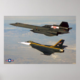 Poster SR-71 BLACKBIRD et F-16XL