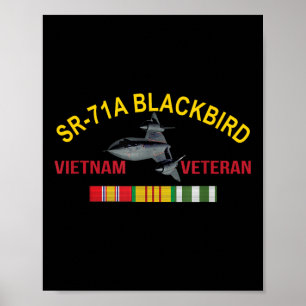 Poster Sr-71a Blackbird Vietnam Vétérinaire Sr 71 Blackbi