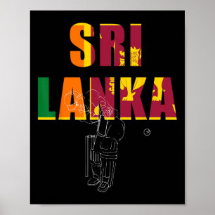 Poster Sri Lanka Cricket Tsman 
