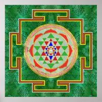 Sri Yantra / Sri Chakra en couleur
