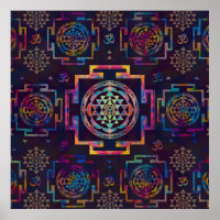 Sri Yantra / Sri Chakra en couleur