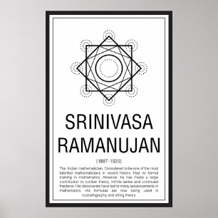 Poster Srinivasa Ramanujan
