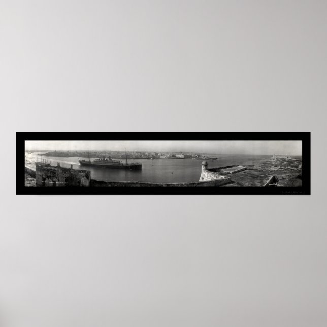 Poster SS Hamburg Havana Photo 1911 (Devant)