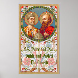 Poster SS. Pierre et Paul, Apôtres (JMAS 01)