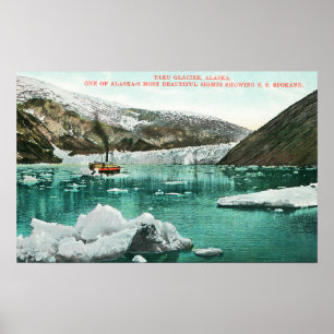Poster SS Spokane Steamer Passage par Glacier