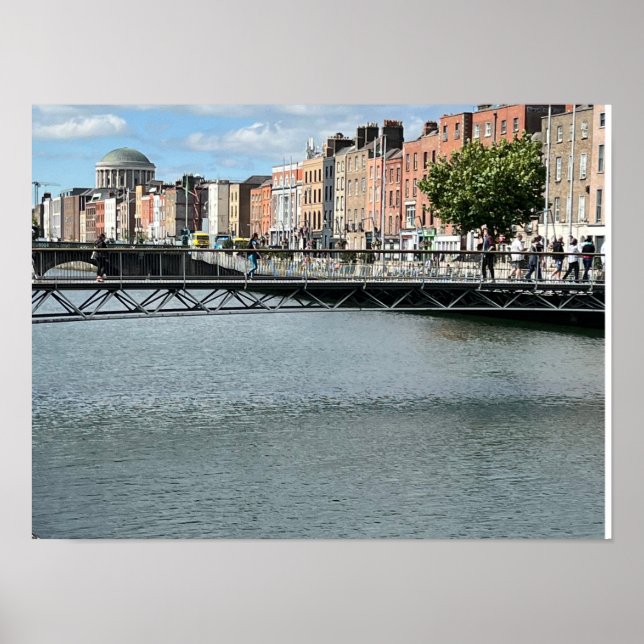 Poster St Andrew's River Liffey Dublin Irlande Europe (Devant)