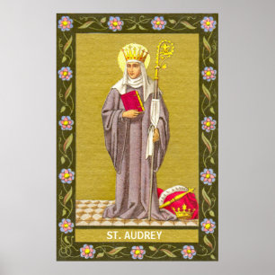 Poster St. Audrey (Etheldreda) (P 003)