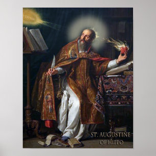 POSTER ST AUGUSTINE D'HIPPOPOTAME