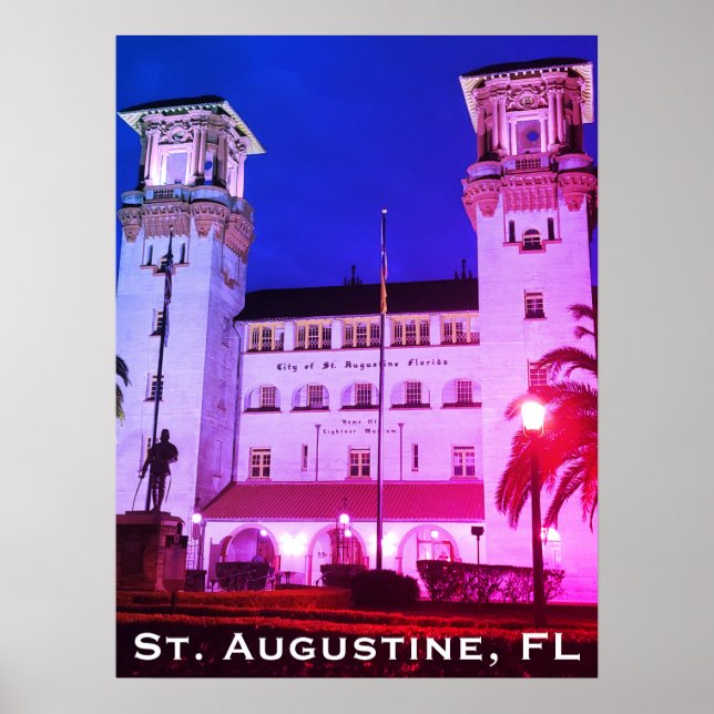 Poster St. Augustine, FL - Hotel Alcazar (Devant)