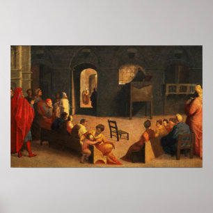 Poster St Bernardino de la prédication de Sienne