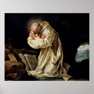 Poster St Bruno priant dans le désert, 1763