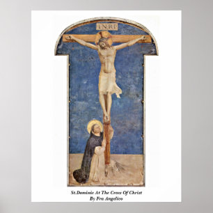 Poster St Dominic à la croix du Christ par ATF Angelico