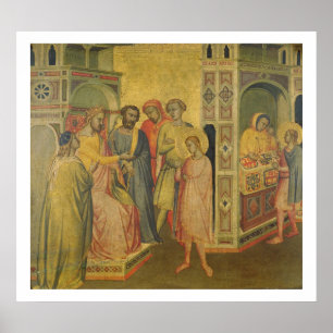 Poster St Eligius avant le Roi Clothar, c.1365 (huile sur