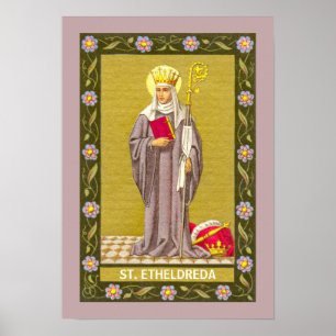 Poster St. Etheldreda (Audrey) (P 003)