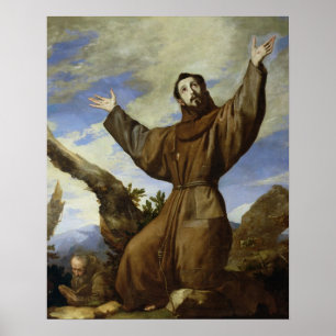Poster St Francis d'Assisi 1642