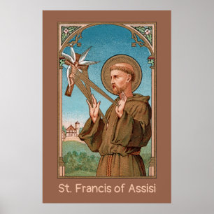 Poster St. François d'Assise, Pater Seraphicus (SAU 040)