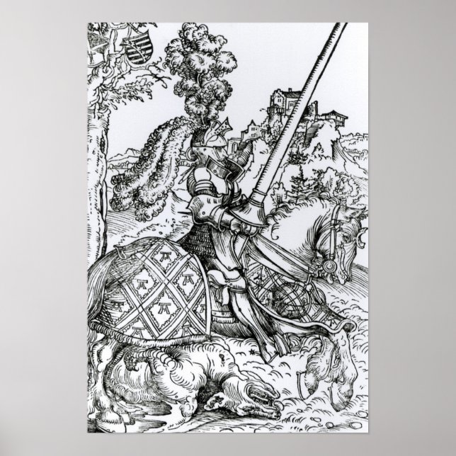 Poster St. George à cheval, 1507 (Devant)