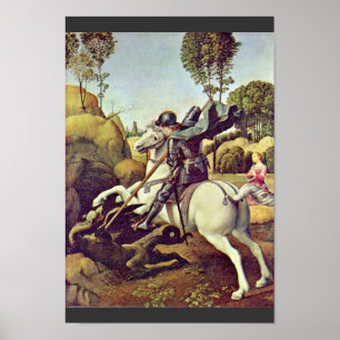 Poster St. George Combattant Le Dragon Par Raffael