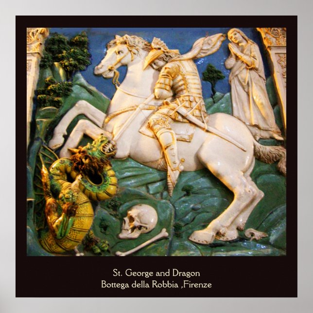 Poster St. George, Dragon et Princesse (Devant)