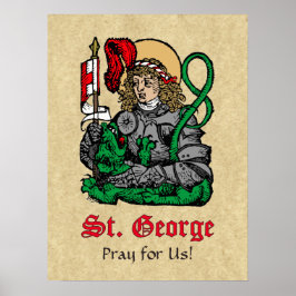 Poster St. George et le Dragon (Nuremberg)
