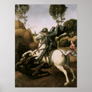 Poster St. George & le Dragon, Raphael Fine Art