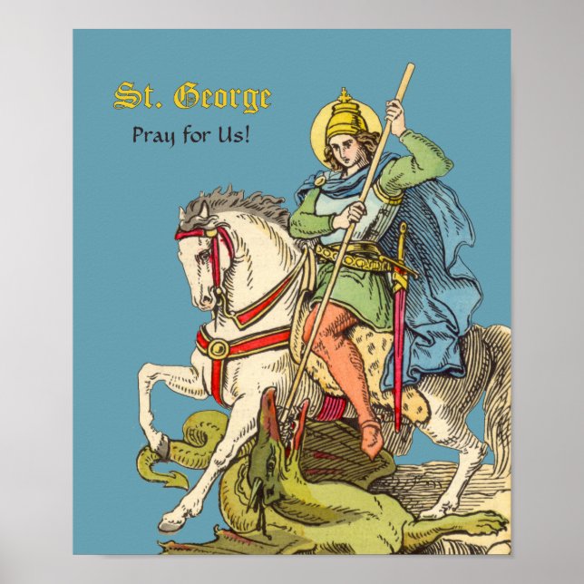 Poster St. George sur le cheval (BS 01) (Devant)