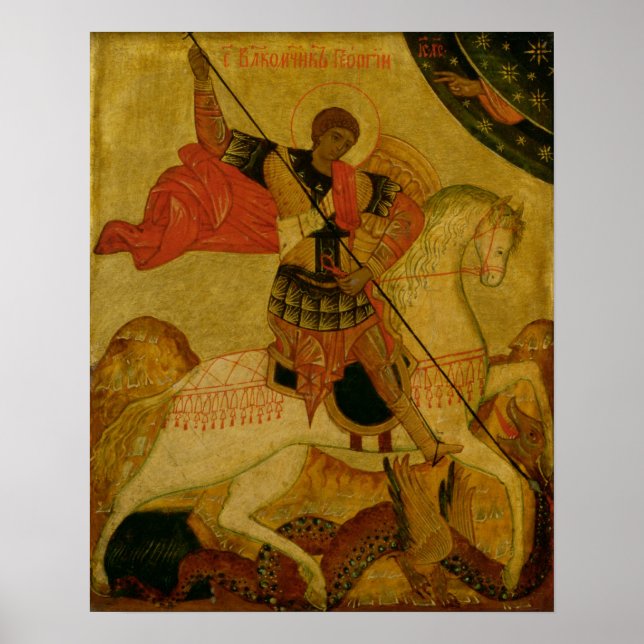 Poster St. George tuant le dragon (Devant)