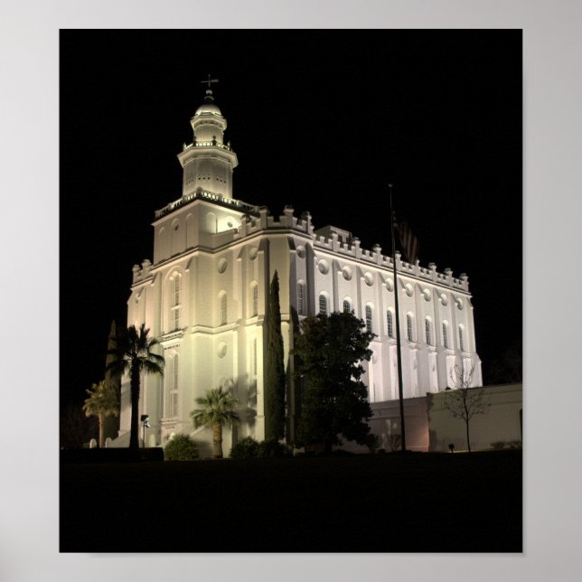 Poster St. George, Utah LDS Temple (Devant)