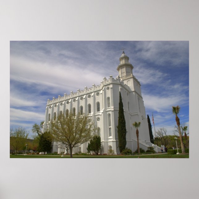 Poster St. George, Utah LDS Temple (Devant)