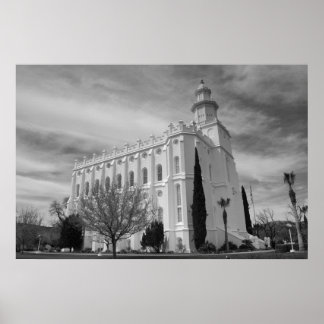 Poster St. George, Utah LDS Temple