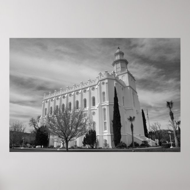 Poster St. George, Utah LDS Temple (Devant)