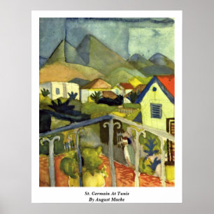Poster St. Germain At Tunis By August Macke