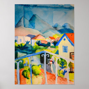 Poster St Germain près de Tunis Auguste Macke