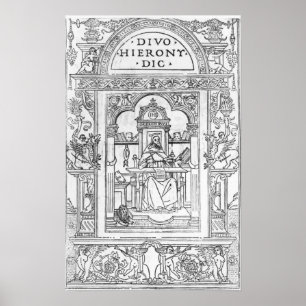 Poster St. Jérôme dans son étude