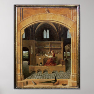 Poster St Jerome dans son étude, c.1475