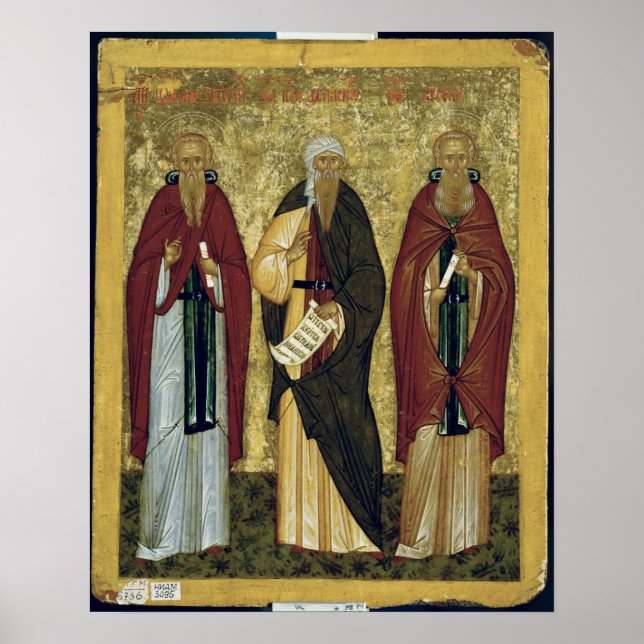 Poster St. John Climacus Saint Jean de Damas (Devant)