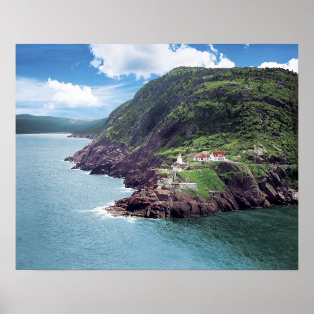 Poster St. John's, Terre-Neuve, Canada, Fort historique (Devant)