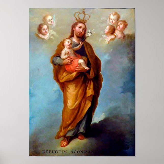 Poster St Joseph, Refuge de ceux qui sont dans l'agonie (Devant)