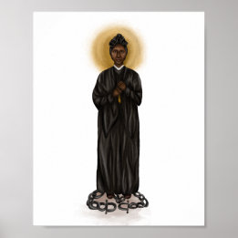 Poster St. Josephine Bakhita Imprimer - Arrière - plan bl