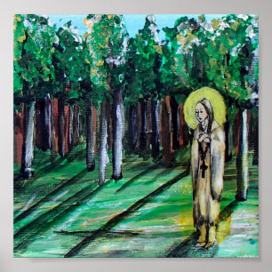 Poster St. Kateri Tekakwitha, premier Saint amérindien