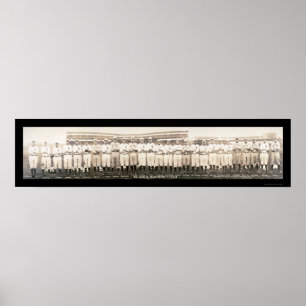 Poster St Louis brunit la photo 1911 de base-ball
