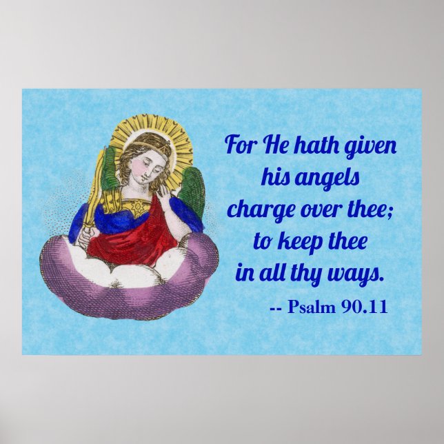 Poster St. Michael (M 009) avec Ps. 90.11 Devis P1 (Devant)
