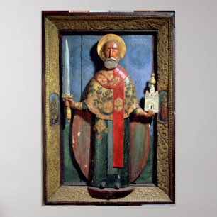 Poster St. Nicholas of Mozhaisk, Yaroslavl School
