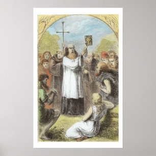 Poster St Patrick montrant au peuple de l'Irlande les