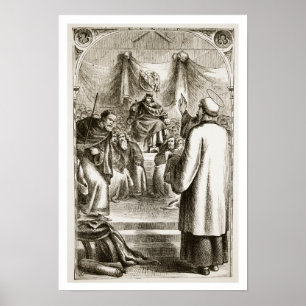 Poster St Patrick prêchant chez Tara, 'du trias Thu
