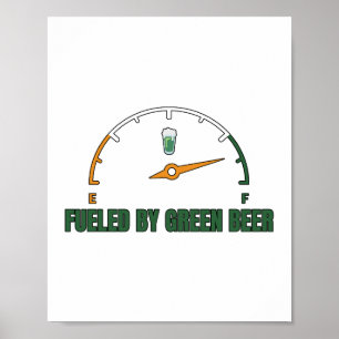 Poster St Patrick's alimenté par la bière verte